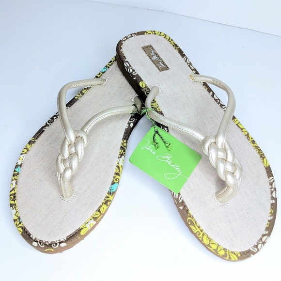 Vera Bradley Shoes - NWT Vera Bradley Flip Flops